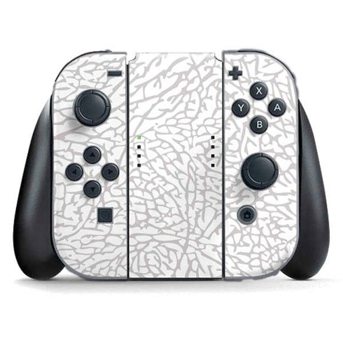 Elephant Print White Nintendo Skins