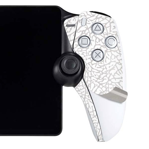 Elephant Print White PlayStation Portal Remote Player Skin