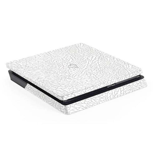 Elephant Print White PS4 Slim Skin