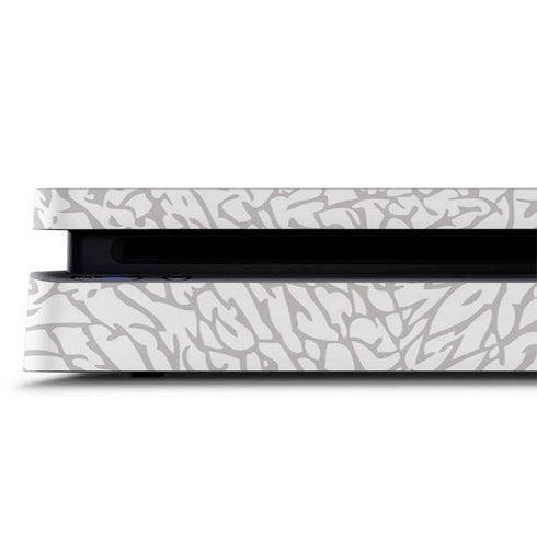 Elephant Print White PS4 Slim Skin