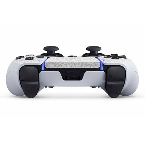 Elephant Print White PS5 DualSense Edge Pro Controller Skin