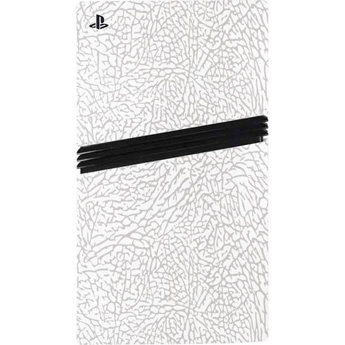 Elephant Print White PS5 Pro Disk Bundle Skin