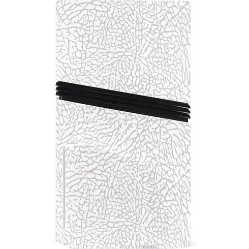 Elephant Print White PS5 Pro Disk Bundle Skin