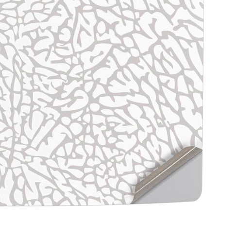 Elephant Print White PS5 Pro Disk Console Skin