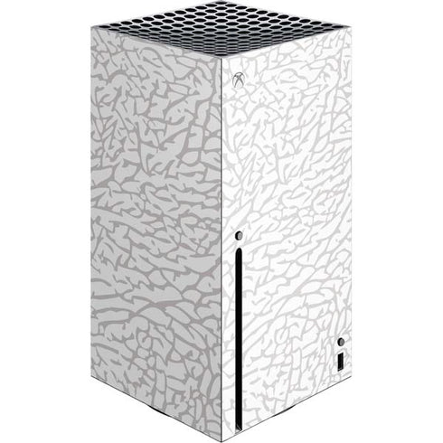 Elephant Print White Xbox Series X Skins