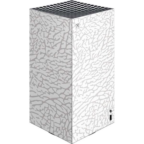 Elephant Print White XBox Series X Digital Edition Console Skin