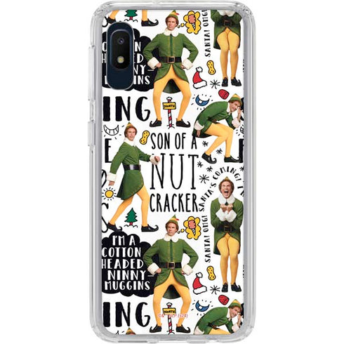 Elf Pattern Galaxy A10e Clear Case