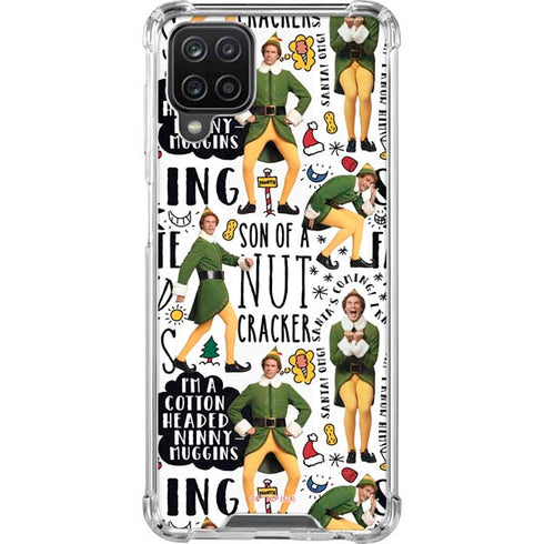 Elf Pattern Galaxy A12 Clear Case
