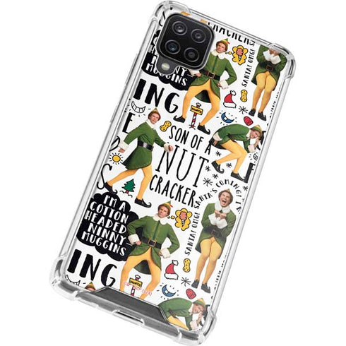 Elf Pattern Galaxy A12 Clear Case