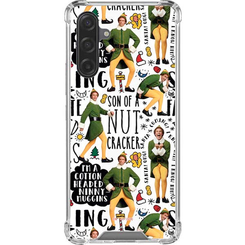 Elf Pattern Galaxy A17 Clear Case