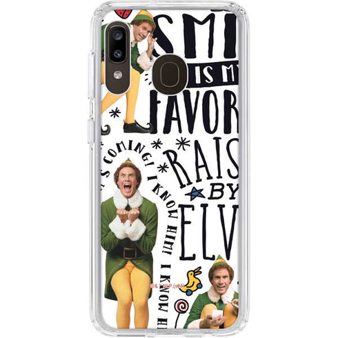 Elf Pattern Galaxy A20 Clear Case