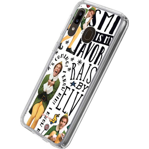 Elf Pattern Galaxy A20 Clear Case