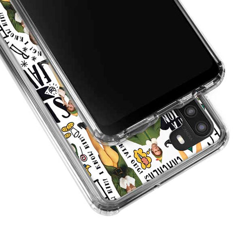 Elf Pattern Galaxy A21 Clear Case