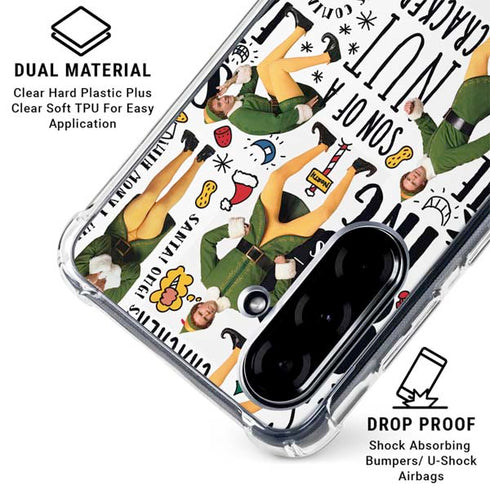 Elf Pattern Galaxy A36 5G Clear Case