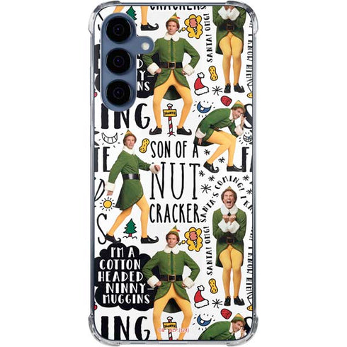 Elf Pattern Galaxy A55 5G Clear Case