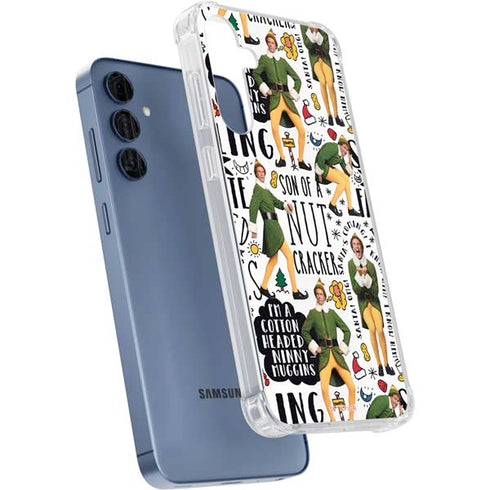 Elf Pattern Galaxy A55 5G Clear Case