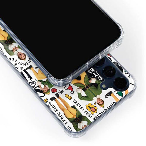 Elf Pattern Galaxy A55 5G Clear Case