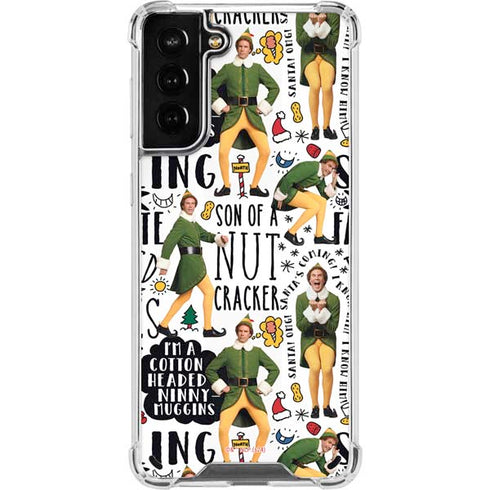 Elf Pattern Galaxy S21 Plus 5G Clear Case