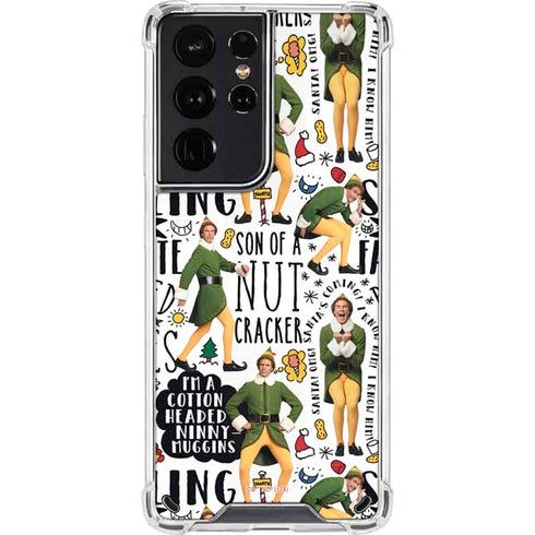 Elf Pattern Galaxy S21 Ultra 5G Clear Case