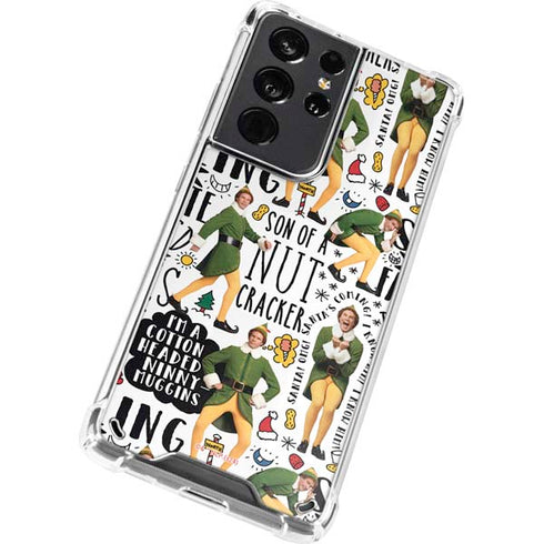 Elf Pattern Galaxy S21 Ultra 5G Clear Case