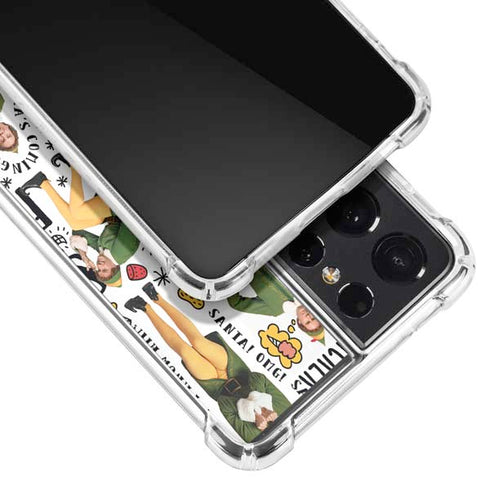Elf Pattern Galaxy S21 Ultra 5G Clear Case