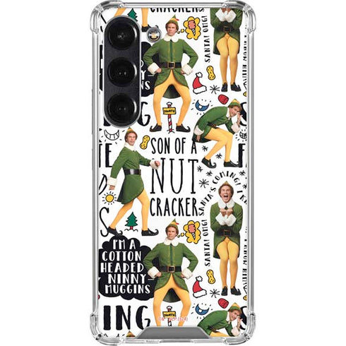 Elf Pattern Galaxy S23 Clear Case