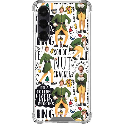 Elf Pattern Galaxy S23 Plus Clear Case