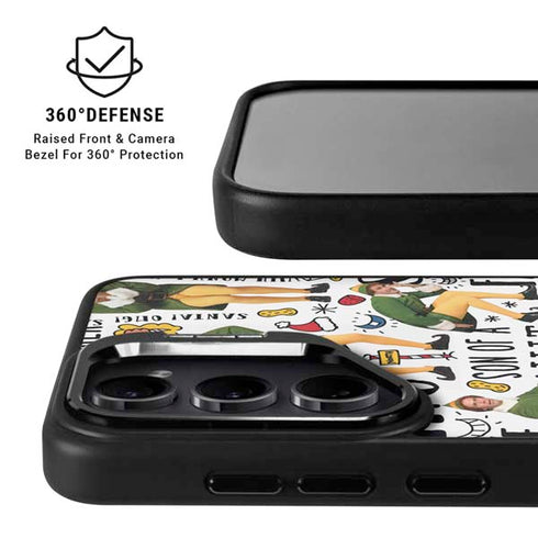 Elf Pattern Galaxy S25 Kickstand Case