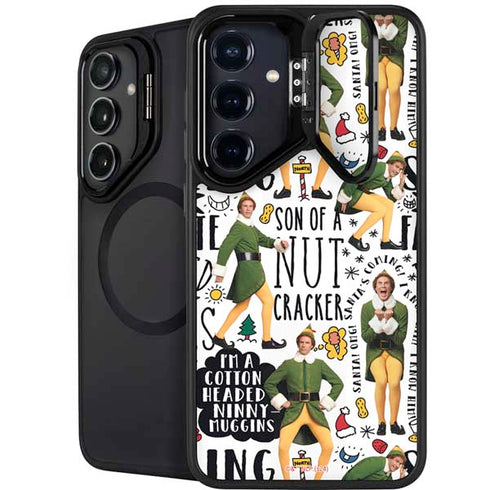 Elf Pattern Galaxy S26 Kickstand Case