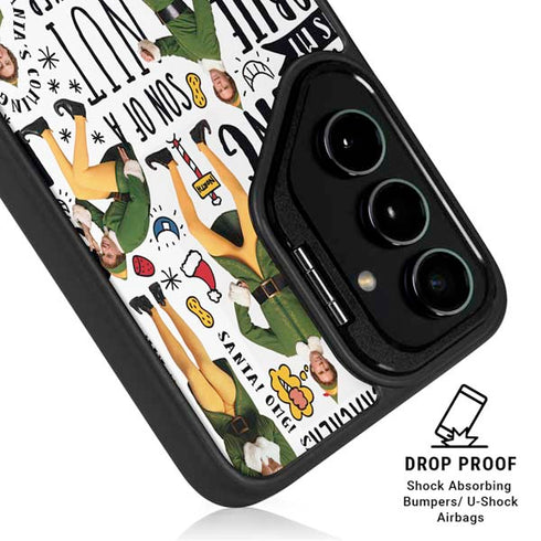 Elf Pattern Galaxy S26 Kickstand Case