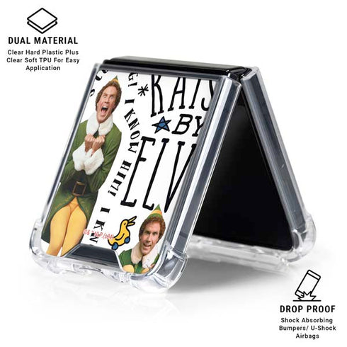 Elf Pattern Galaxy Z Flip6 Clear Case