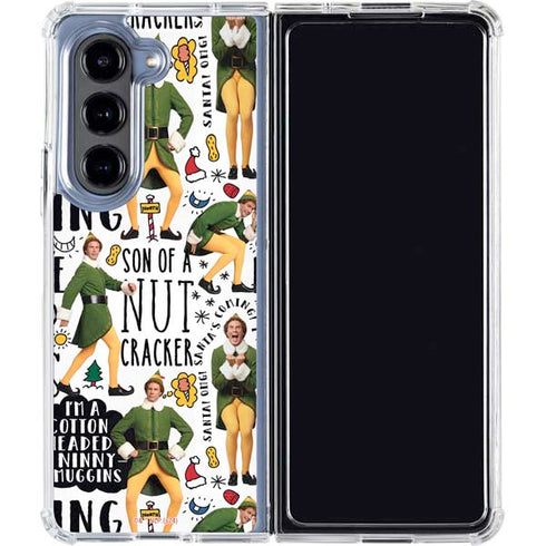 Elf Pattern Galaxy Z Fold5 5G Clear Case