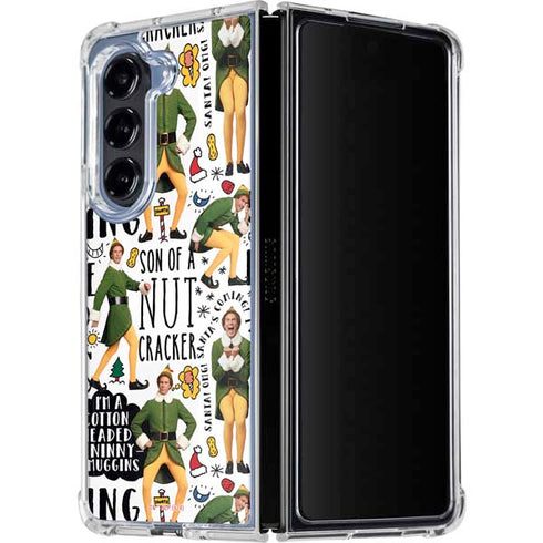 Elf Pattern Galaxy Z Fold5 5G Clear Case