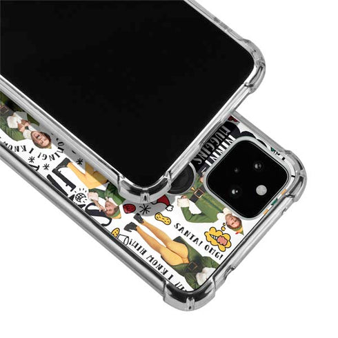 Elf Pattern Google Pixel 5 Clear Case