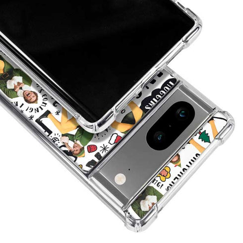 Elf Pattern Google Pixel 8 Clear Case