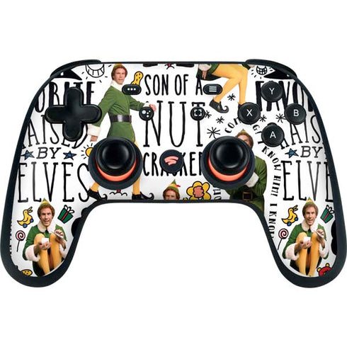 Elf Pattern Google Stadia Controller Skin