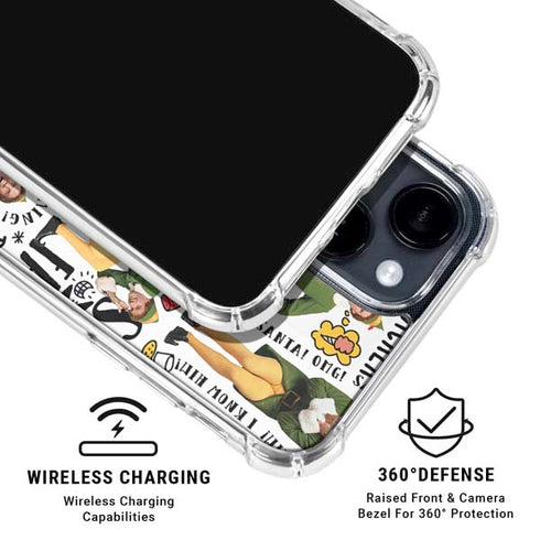 Elf Pattern iPhone 14 Clear Case