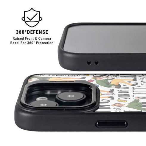 Elf Pattern iPhone 14 Plus Kickstand Case