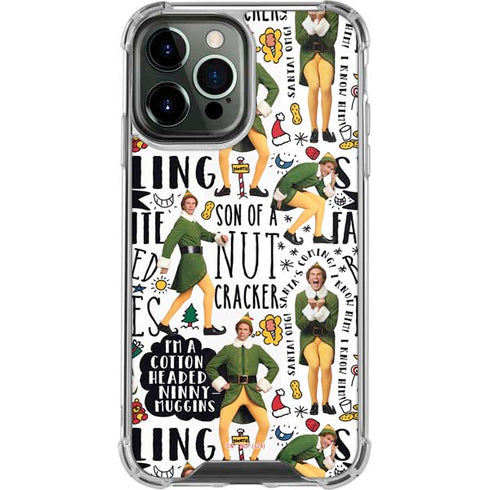 Elf Pattern iPhone 14 Pro Max Clear Case