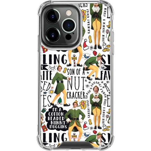Elf Pattern iPhone 15 Pro Clear Case