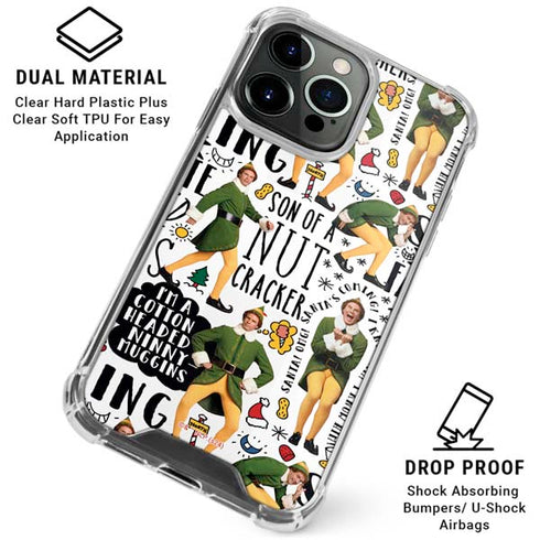 Elf Pattern iPhone 15 Pro Clear Case