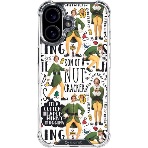 Elf Pattern iPhone 16 Clear Case