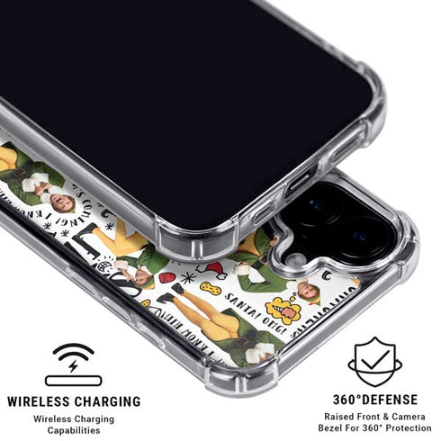Elf Pattern iPhone 16 Clear Case