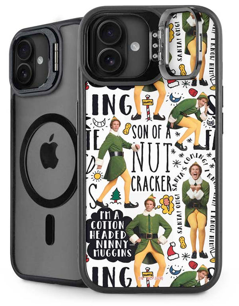 Elf Pattern iPhone 16 Kickstand Case