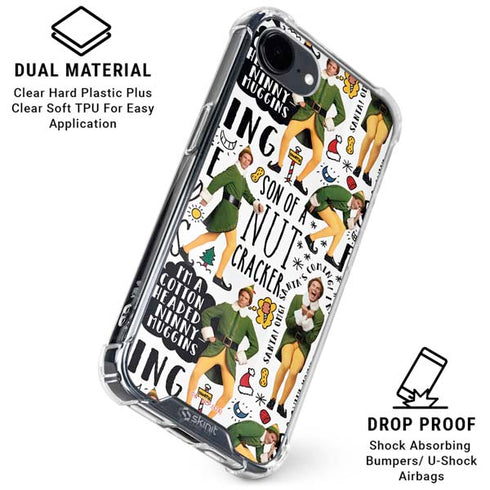 Elf Pattern iPhone 16e Clear Case