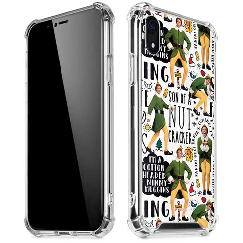 Elf Pattern iPhone XR Clear Case