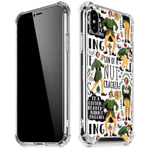 Elf Pattern iPhone XS Max Clear Case