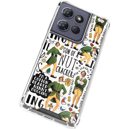 Elf Pattern Moto G 5G (2025) Clear Case