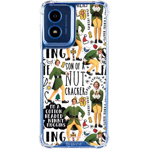 Elf Pattern Moto G 5G (2024) Clear Case