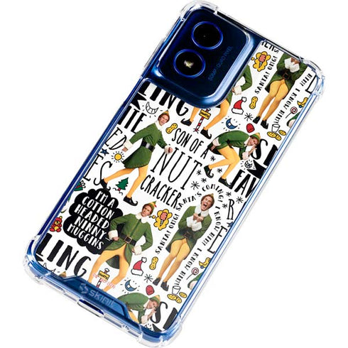 Elf Pattern Moto G 5G (2024) Clear Case